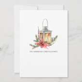 クリスマスホリデーパーティー 招待状 (裏面)