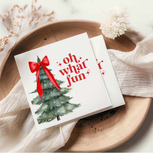 クリスマスホリデーパーティーOh何おもしろい スタンダードカクテルナプキン