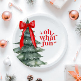 クリスマスホリデーパーティーOh何おもしろい ペーパープレート
