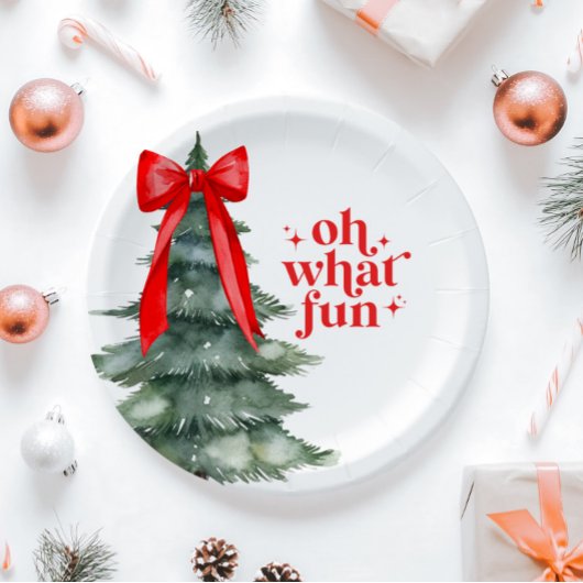 クリスマスホリデーパーティーOh何おもしろい ペーパープレート