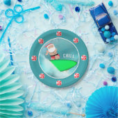 クリスマスホリデービーチパーティー ペーパープレート (パーティー)