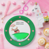 クリスマスホリデービーチパーティー ペーパープレート (パーティー)