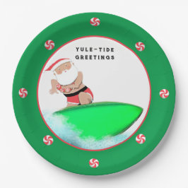 クリスマスホリデービーチパーティー ペーパープレート