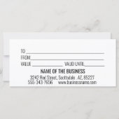 クリスマスホリデーピンクブーケウォーターカラー (裏面)