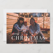 クリスマスホリデーファミリーお祝いカード シーズンカード (正面)