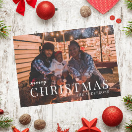 クリスマスホリデーファミリーお祝いカード シーズンカード