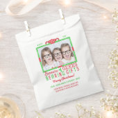 クリスマスホリデーファミリーフォト |おもしろいギーク フェイバーバッグ (クリップ留めされた状態)