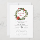 クリスマスホリデーファミリー懇親会パーティー 招待状 (正面)