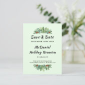 クリスマスホリデーファミリー懇親会保存日付 案内ポストカード (スタンド正面)