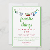 クリスマスホリデーフェスティバルお気に入りの物 招待状 (正面)