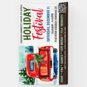 クリスマスホリデーフェスティバルバナー 横断幕 (縦)