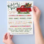 クリスマスホリデーフェスティバルブティックフライヤー チラシ (手)