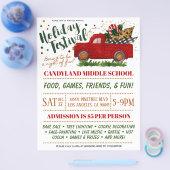 クリスマスホリデーフェスティバルブティックフライヤー チラシ (シングル)