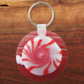 クリスマスホリデーフェスティバルペパーミントスワールキャンディ キーホルダー (正面)