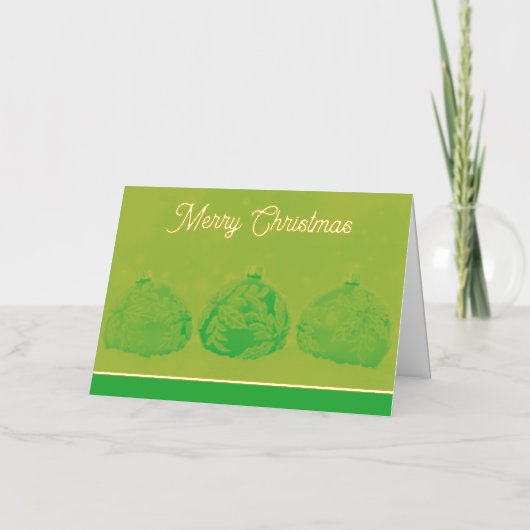 クリスマスホリデーフォイルカード 箔シーズンカード (正面)