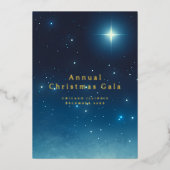 クリスマスホリデーフォイル招待状 箔招待状 (正面)