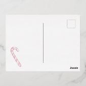 クリスマスホリデーフォイル葉書、クリスマス招待状 箔シーズンポストカード (裏面)