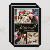 クリスマスホリデーフォトカード シーズンカード (正面/裏面)