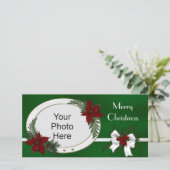 クリスマスホリデーフォトカード シーズンカード (スタンド正面)