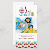 クリスマスホリデーフォトカード シーズンカード (正面/裏面)