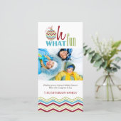 クリスマスホリデーフォトカード シーズンカード (スタンド正面)