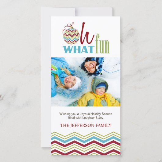 クリスマスホリデーフォトカード シーズンカード (正面)