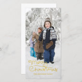 クリスマスホリデーフォトカード |手書き文字 シーズンカード (正面/裏面)