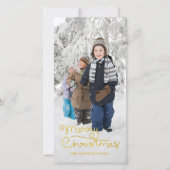 クリスマスホリデーフォトカード |手書き文字 シーズンカード (正面)