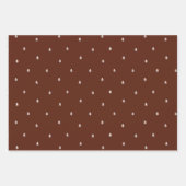 クリスマスホリデーフォトコラージュ雪の木モダン ラッピングペーパーシート (正面2)