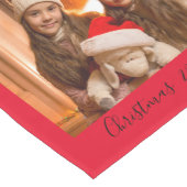 クリスマスホリデーフォトネームHome Decor Keepsake ミディアムテーブルランナー (コーナー)