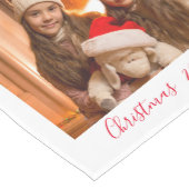 クリスマスホリデーフォトネームHome Decor Keepsake ミディアムテーブルランナー (コーナー)