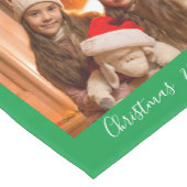 クリスマスホリデーフォトネームHome Decor Keepsake M ミディアムテーブルランナー (コーナー)