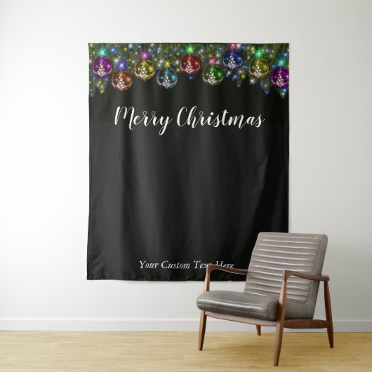 クリスマスホリデーフォトバックドロップパーティータペストリー タペストリー (インサイチュ)