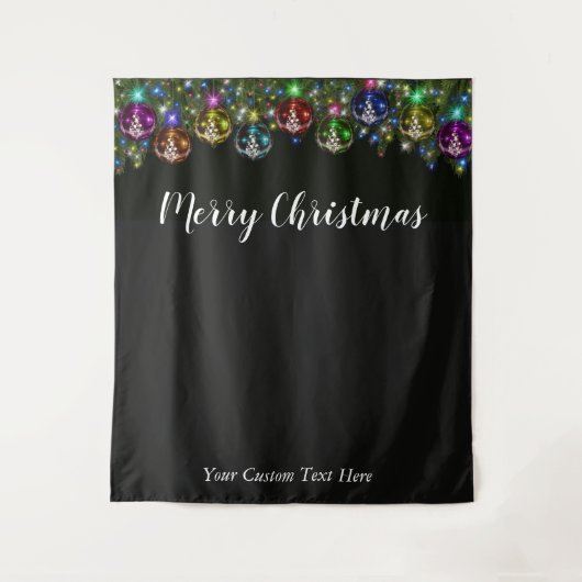 クリスマスホリデーフォトバックドロップパーティータペストリー タペストリー (正面)