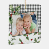 クリスマスホリデーフォトプライド水の色フローラ セラミックオーナメント (右)