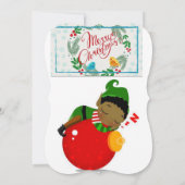 クリスマスホリデーフラットグリーティングカード(アフリカ) カード (裏面)