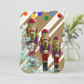 クリスマスホリデーフラットグリーティングカード、兵士 カード (スタンド正面)