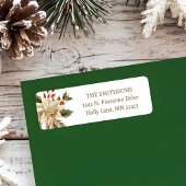 クリスマスホリデーフローラアドレス ラベル