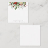 クリスマスホリデーフローラウィンタースモール ノートカード (正面/裏面)