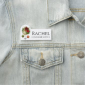 クリスマスホリデーフローラブーケパーソナライズされた名 名札 (インサイチュ)