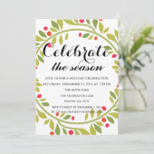 クリスマスホリデーフローラリースファミリーパーティー 招待状 (スタンド正面)