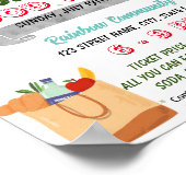 クリスマスホリデーフードドライブイベントテンプレート ポスター (角)