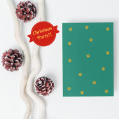 クリスマスホリデーブルテリアダサいスウェーターパーティー 招待状