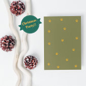 クリスマスホリデーブルテリア醜いセーターパーティー 招待状