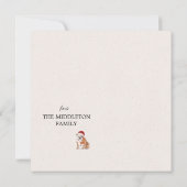 クリスマスホリデーブルドッグブライトメリーグリーティング (裏面)