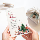クリスマスホリデーベイビーシャワー招待状 招待状