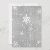 クリスマスホリデーベイビーシャワー招待状 招待状 (裏面)