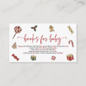 クリスマスホリデーベビーシャワーブズベビー エンクロージャーカード (正面)