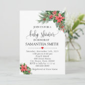 クリスマスホリデーベビーシャワー 招待状 (スタンド正面)