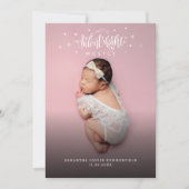 クリスマスホリデーベビーフォト誕生 案内状 (正面)